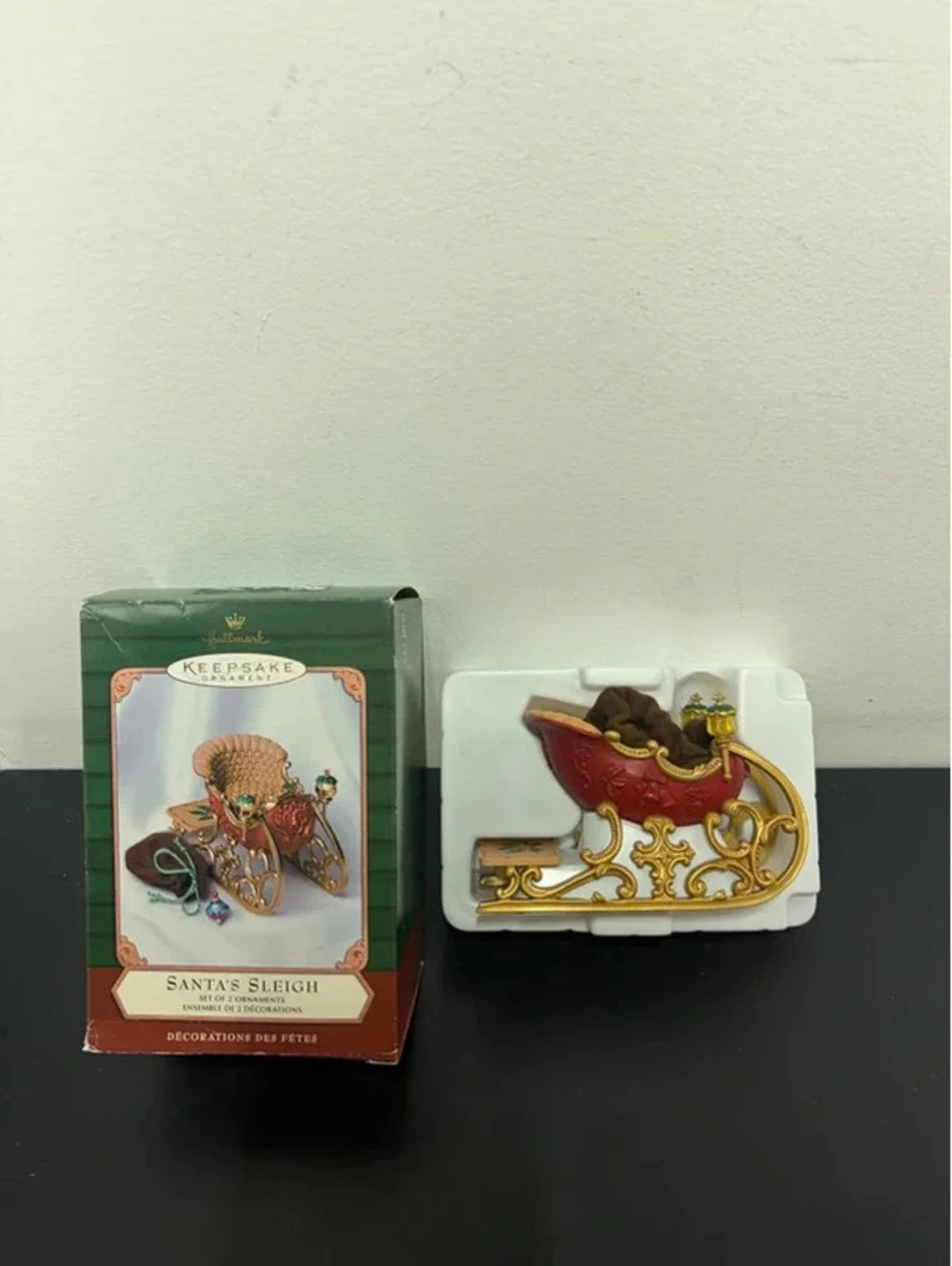 Santas Sleigh 2001 Hallmark Keepsake Ornament